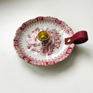 schotel kandelaar rood
